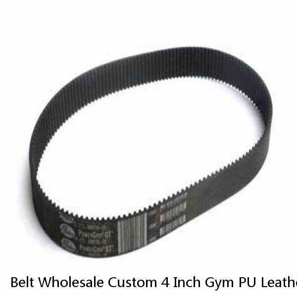 Belt Wholesale Custom 4 Inch Gym PU Leather Belt Powerlifting Double Prong Adjustable Buckle Weight Lifting Belt