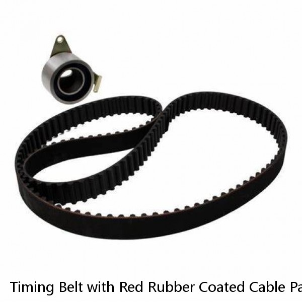 Timing Belt with Red Rubber Coated Cable Packing Machine Belt