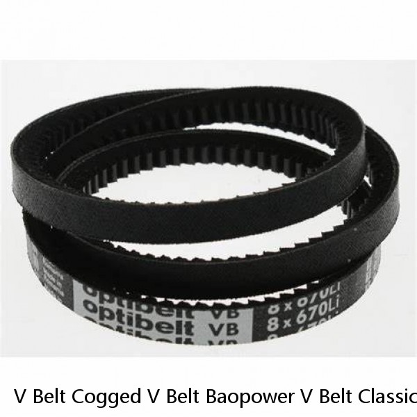 V Belt Cogged V Belt Baopower V Belt Classical Raw Edge Cogged Toothed V Belt AX BX CX V Belt Engine Rubber With Factory Price