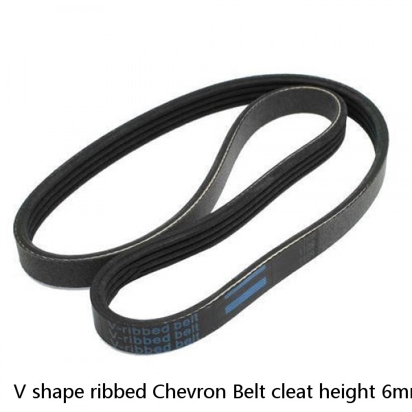 V shape ribbed Chevron Belt cleat height 6mm-25mm patterned Conveyor Belt