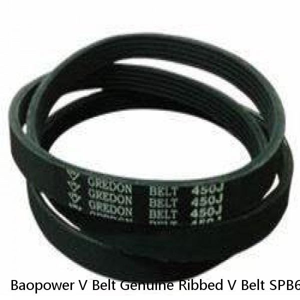 Baopower V Belt Genuine Ribbed V Belt SPB6000 Rubber Wrapped for Diesel Engine Parts