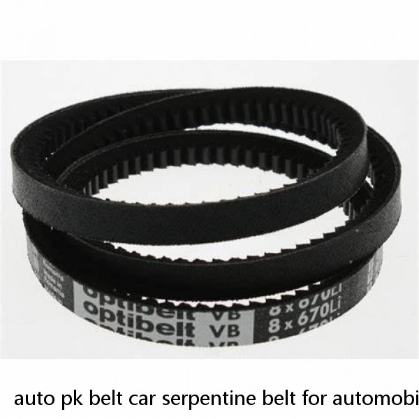 auto pk belt car serpentine belt for automobile compressor strap poly v ribbed automobile pk belt