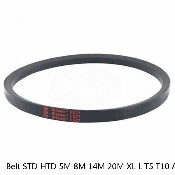 Belt STD HTD 5M 8M 14M 20M XL L T5 T10 AT5 AT10 AT20 H XH Polyurethane Timing Belt With Any Cleats #1 small image