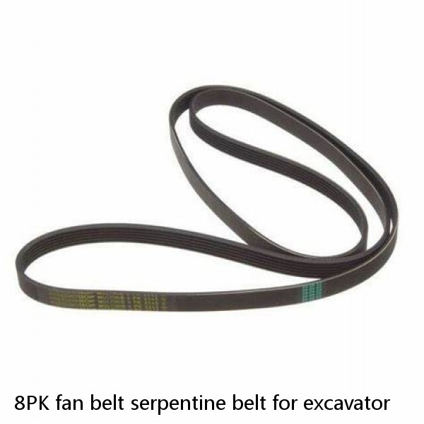 8PK fan belt serpentine belt for excavator #1 small image